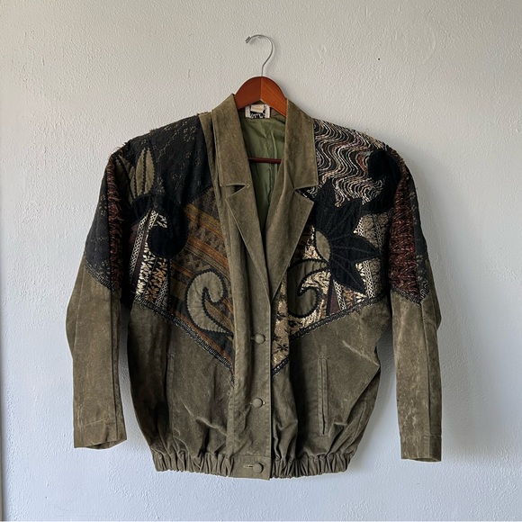 Vintage Mary Olive Green Blazer (XL) - Picture 1 of 4